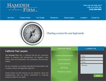 Tablet Screenshot of hamidehfirm.com